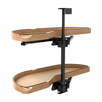Rev-A-Shelf Craftsman Collection Solid Wood Girasolo with Soft-Close for Blind Corner Cabinets, Maple, 15"