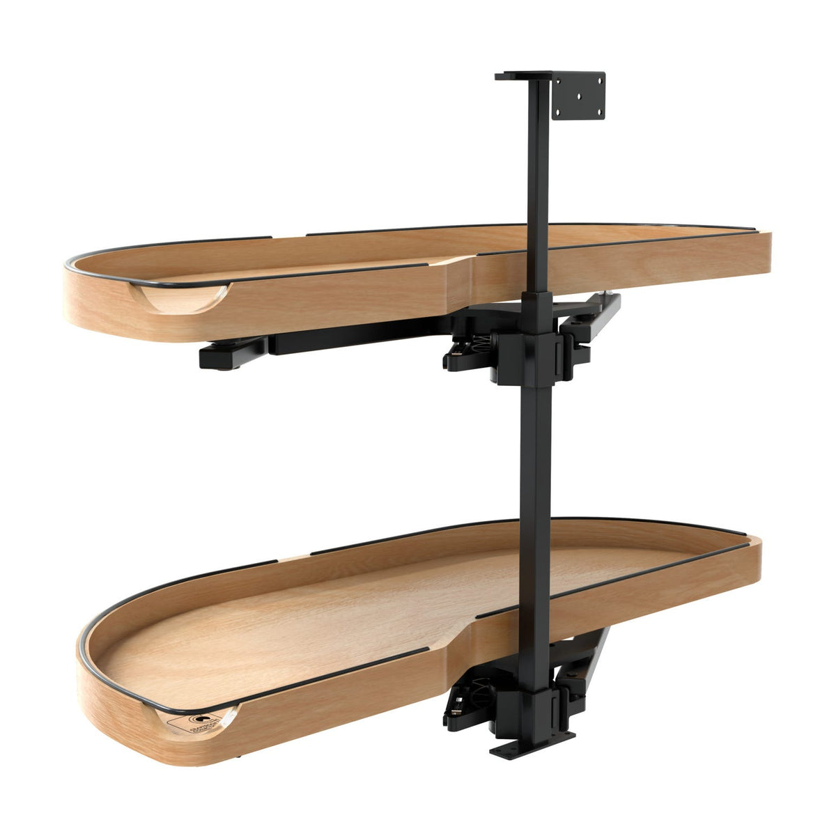 Rev-A-Shelf Craftsman Collection Solid Wood Girasolo with Soft-Close for Blind Corner Cabinets, Maple, 18"
