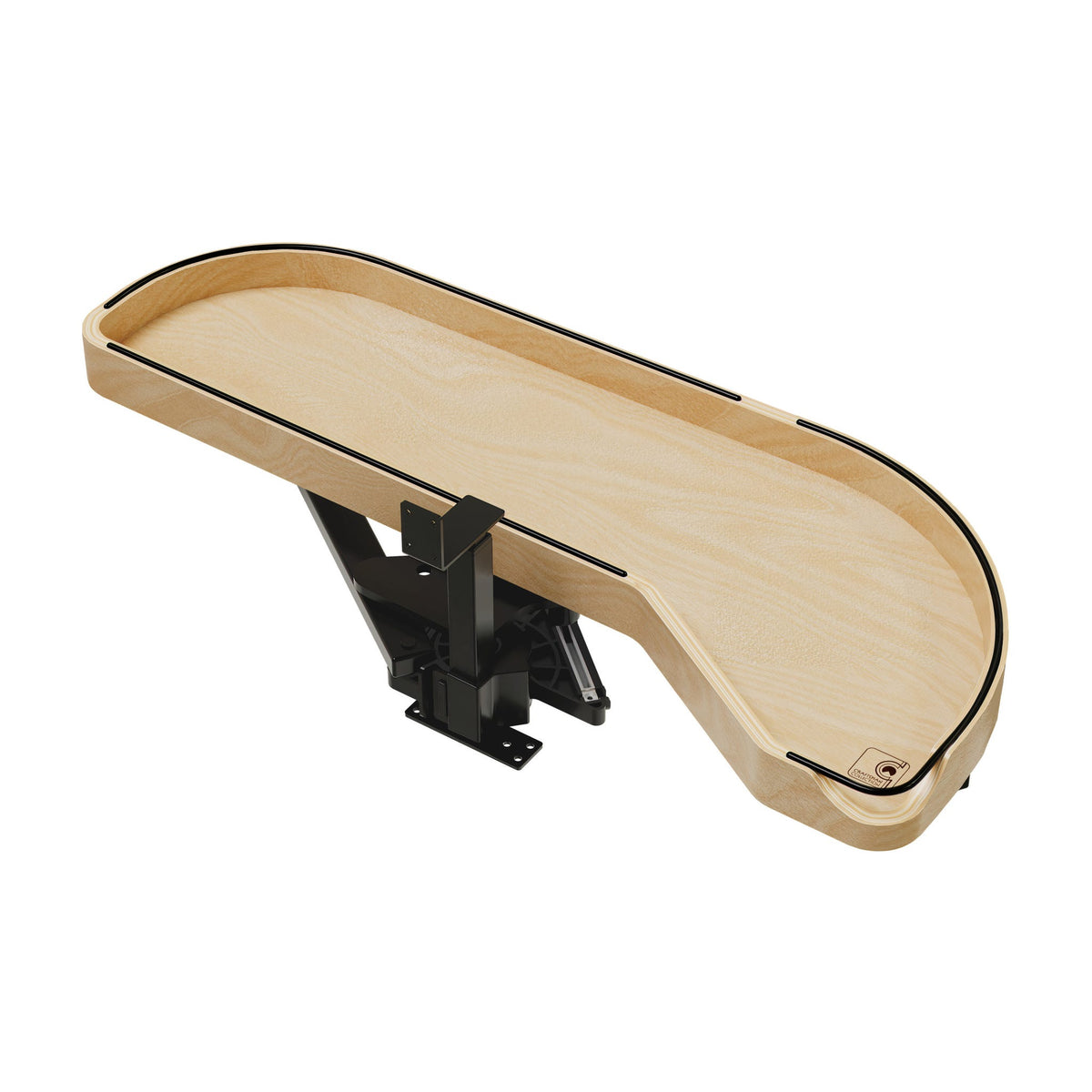 Rev-A-Shelf Craftsman Collection Solid Wood Girasolo with Soft-Close for Blind Corner Cabinets, Maple, 12"