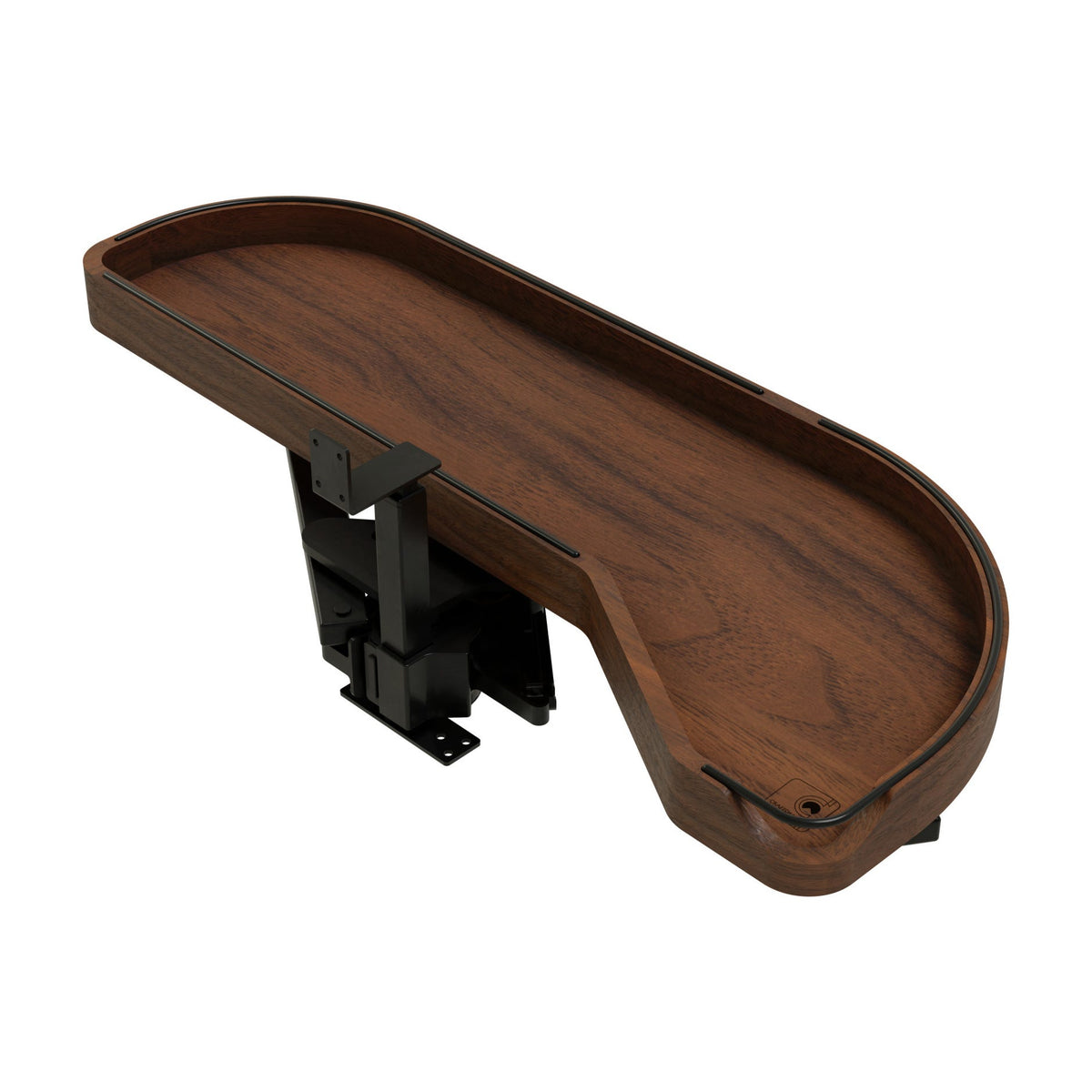 Rev-A-Shelf Craftsman Collection Solid Wood Girasolo with Soft-Close for Blind Corner Cabinets, Walnut, 12"