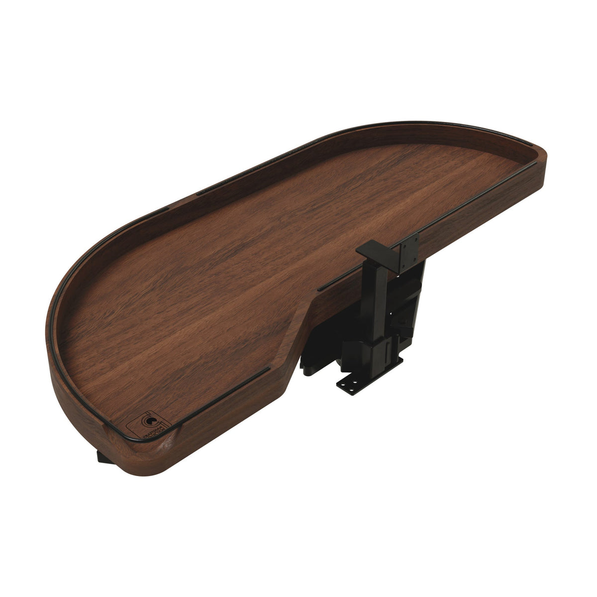 Rev-A-Shelf Craftsman Collection Solid Wood Girasolo with Soft-Close for Blind Corner Cabinets, Walnut, 15"