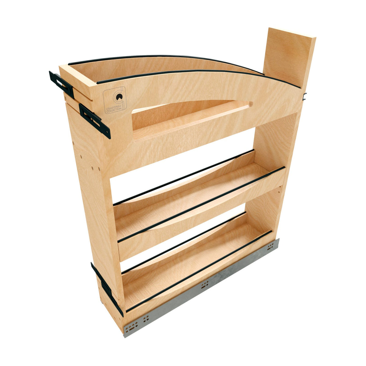 Rev-A-Shelf Craftsman Collection Solid Wood Pullout Organizer with BLUM Soft-Close, Maple, 9"