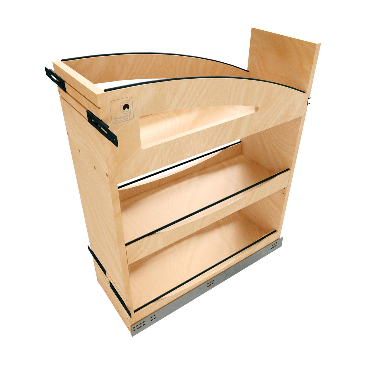 Rev-A-Shelf Craftsman Collection Solid Wood Pullout Organizer with BLUM Soft-Close, Maple, 12"