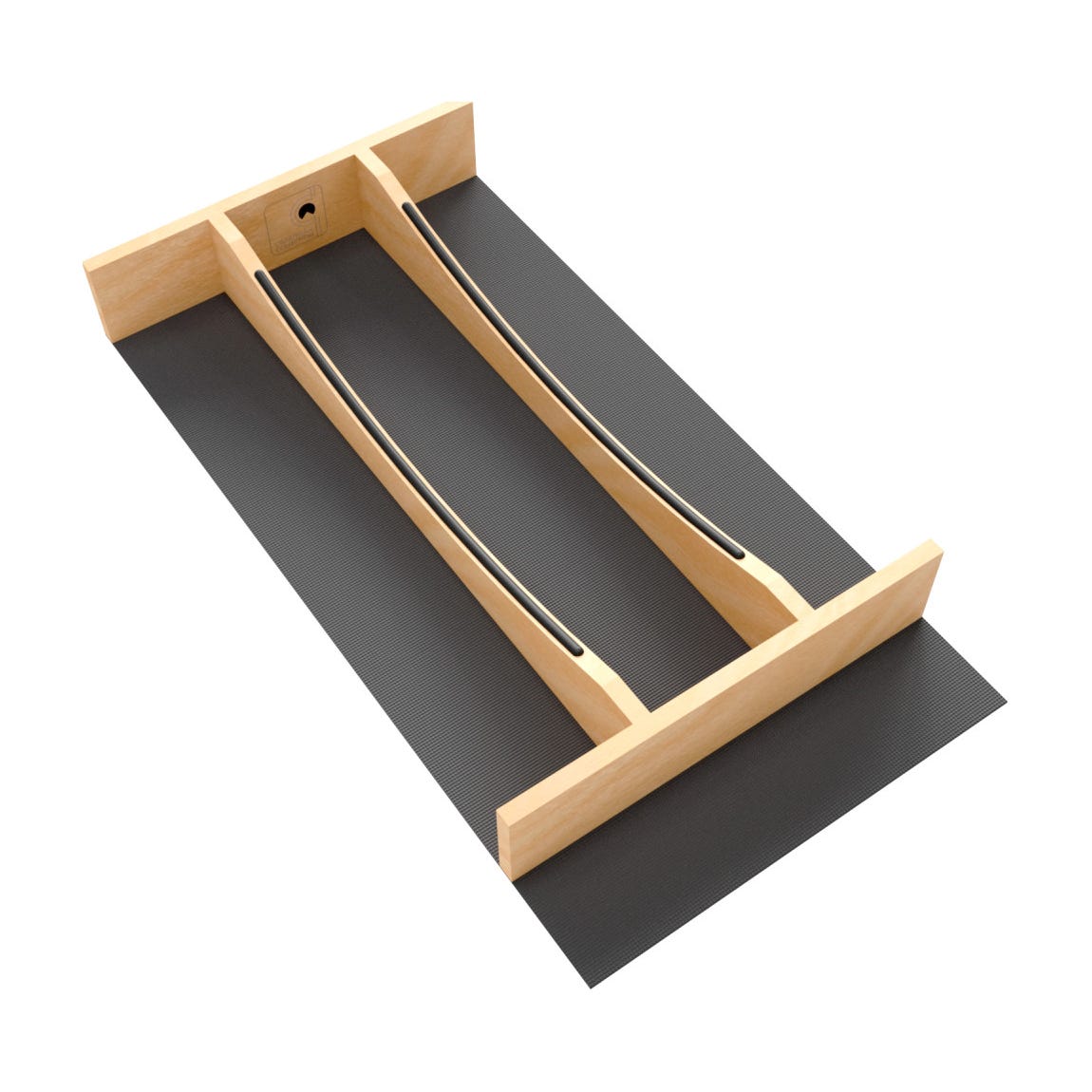 Rev-A-Shelf Craftsman Collection Solid Wood Utensil Drawer Insert with Black Accents, Maple, 10-1/4"