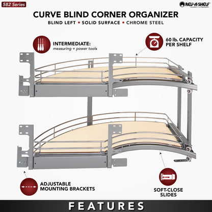 Rev-A-Shelf 'Curve' Contemporary Blind Corner