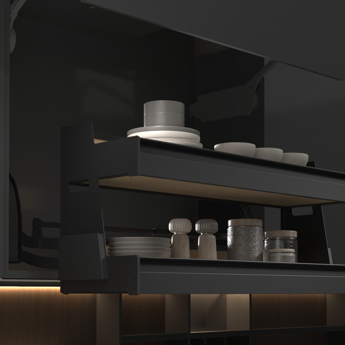 Rev-A-Shelf Customizable Pull-Down Organizer for Wall Cabinets