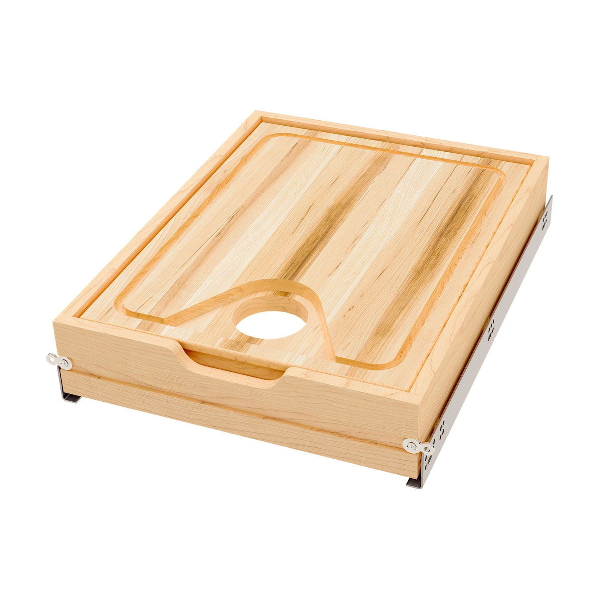 Rev-A-Shelf Cut-Out Cutting Board Drawer, Maple, 18"