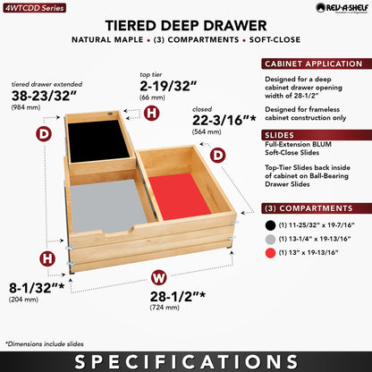 Rev-A-Shelf Deep Tiered Drawer (Full Access)