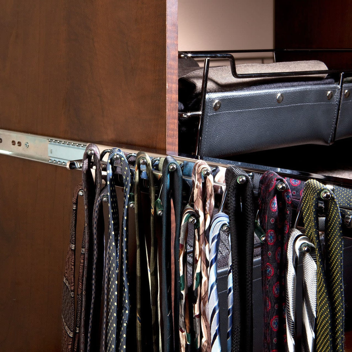 Rev-A-Shelf Deluxe Pop-Out Tie Rack