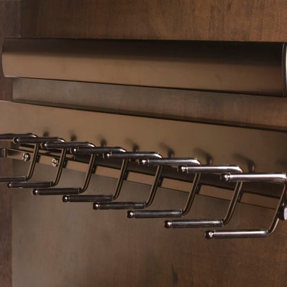 Rev-A-Shelf Deluxe Slide Tie Rack, bronze
