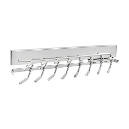 Rev-A-Shelf Deluxe Slide Tie Rack, Chrome, 14"