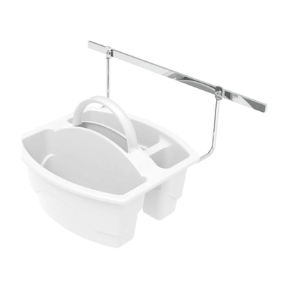 Rev-A-Shelf Door Mount Cleaning Caddy, White, 9.75"