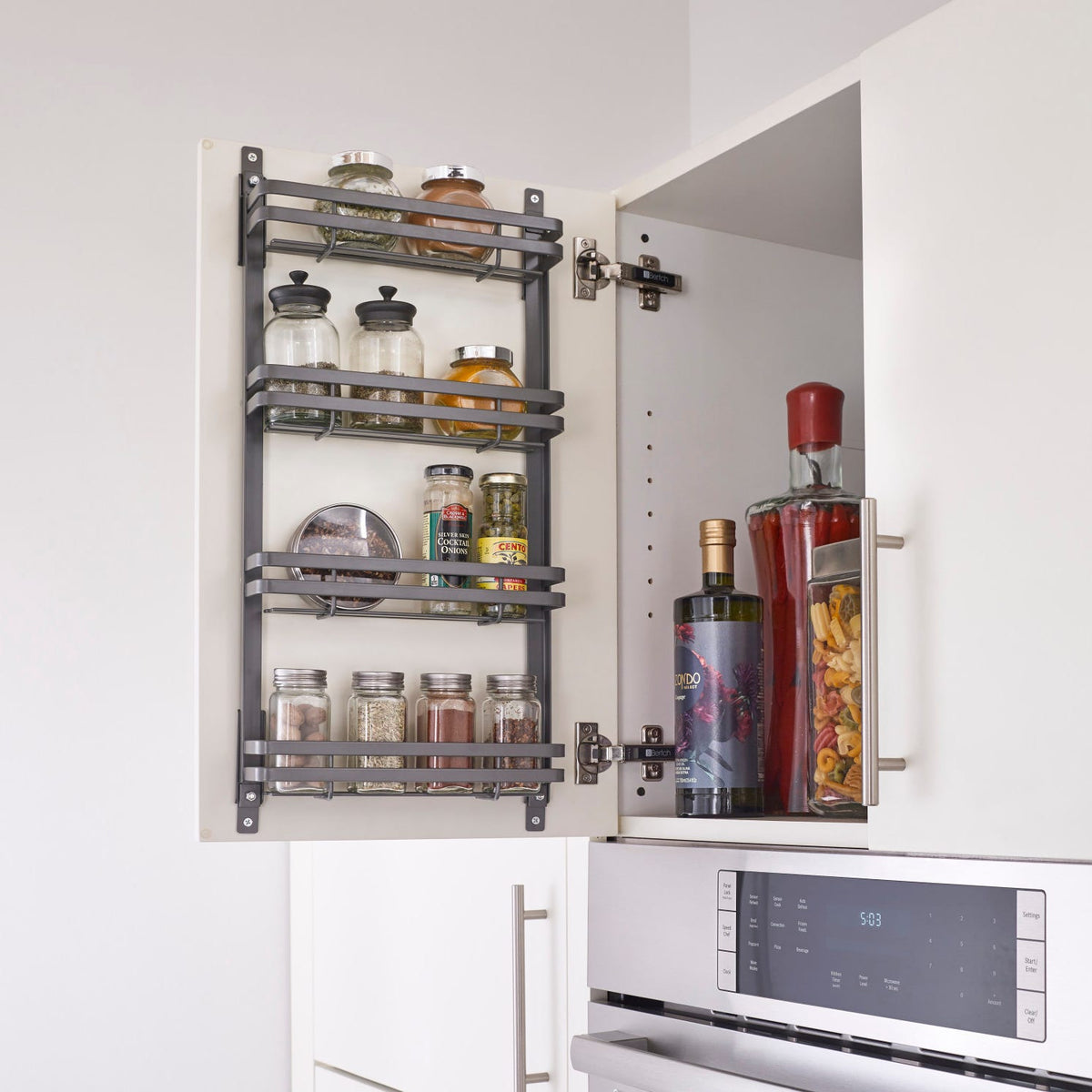 Rev-A-Shelf Door Mount Spice Rack for Wall Cabinets
