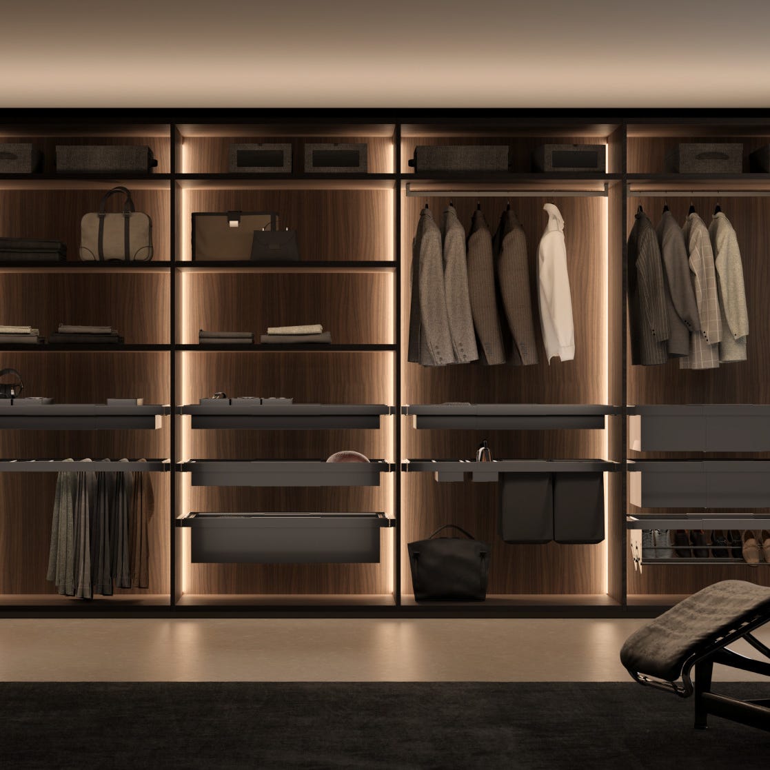 Rev-A-Shelf Edge Closet System for 19-3/4" to 30-1/2" Openings, 20" Deep