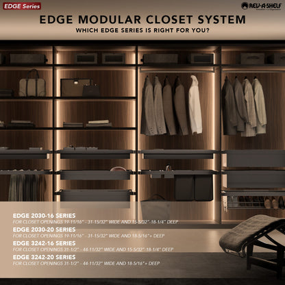 Rev-A-Shelf Edge Closet System for 31-1/2" to 42-1/4" Openings, 16" Deep