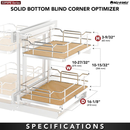Rev-A-Shelf Elite Blind Corner Optimizer, maple