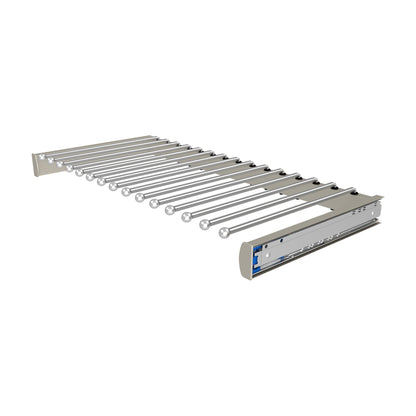 Rev-A-Shelf Elite Pullout Pants Rack, Satin Nickel, 30"