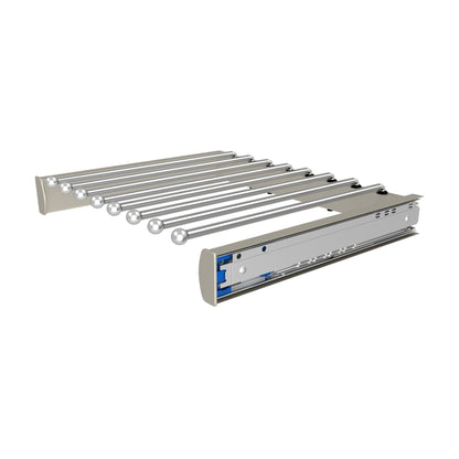 Rev-A-Shelf Elite Pullout Pants Rack, Satin Nickel, 18"