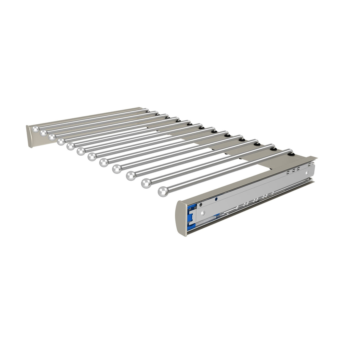 Rev-A-Shelf Elite Pullout Pants Rack, Satin Nickel, 24"