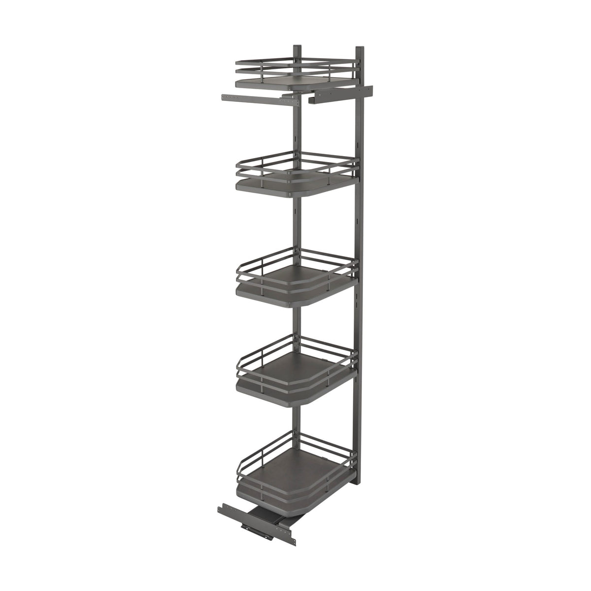 Rev-A-Shelf Flat Wire Swing Out Pantry, Orion Gray, 24"