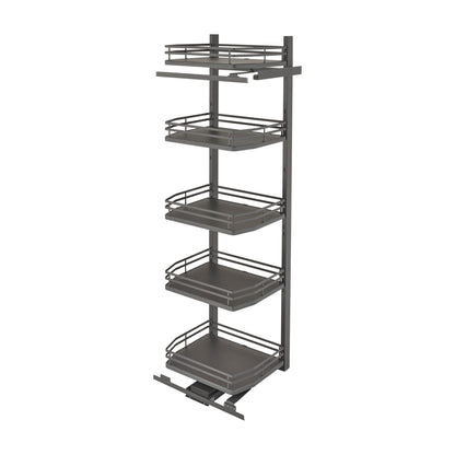 Rev-A-Shelf Flat Wire Swing Out Pantry, Orion Gray, 18"