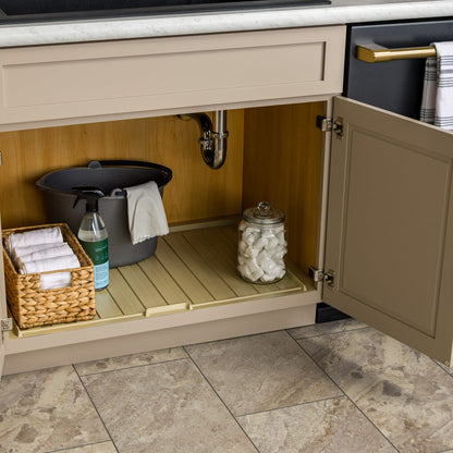 Rev-A-Shelf Flexible Polymer Trim-to-Fit Drip Tray for Sink Base Cabinets