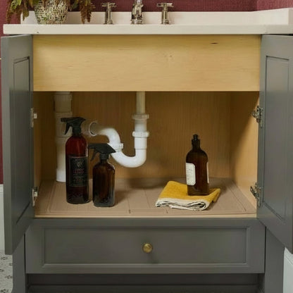 Rev-A-Shelf Flexible Polymer Trim-to-Fit Drip Tray for Vanity Sink Base Cabinets
