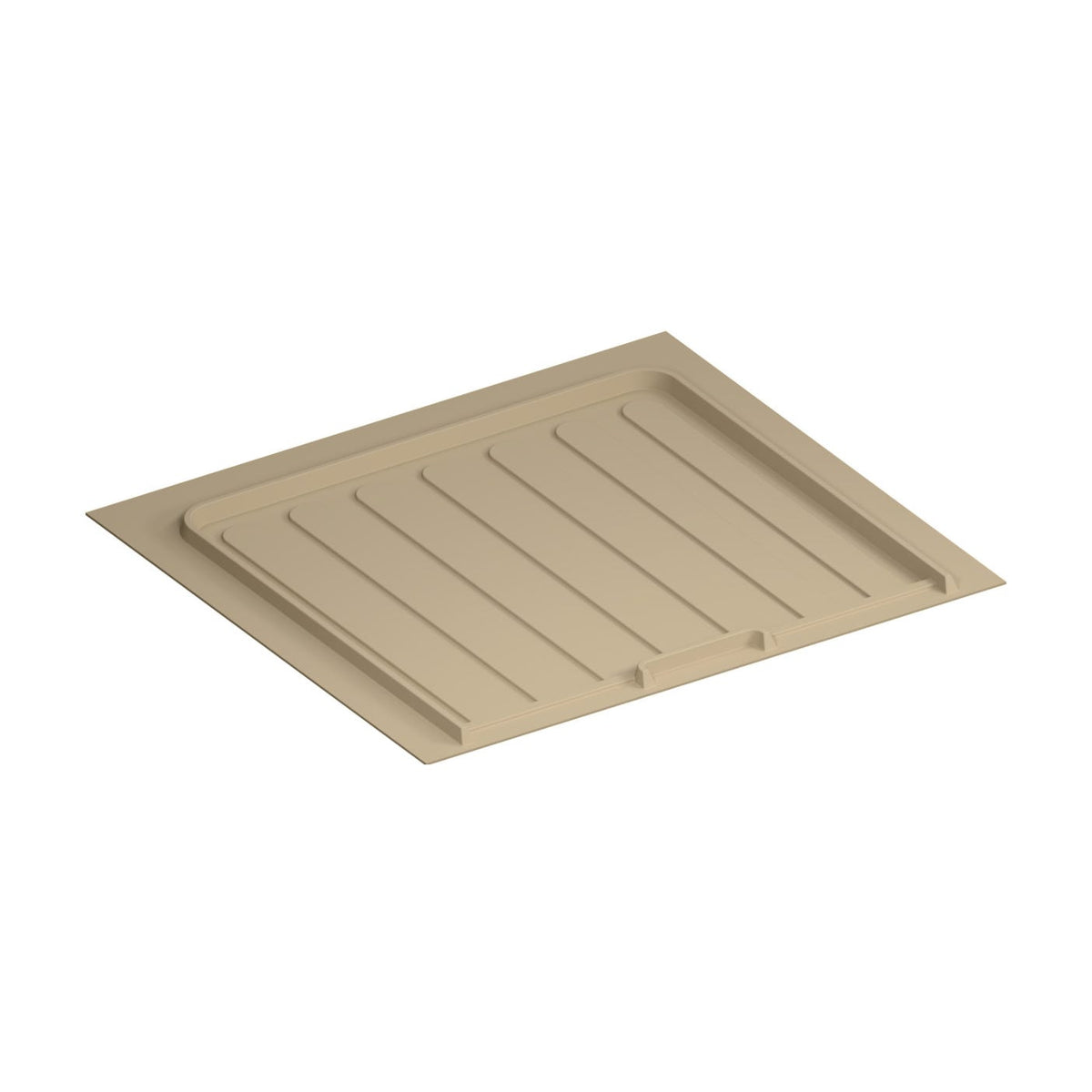 Rev-A-Shelf Flexible Polymer Trim-to-Fit Drip Tray for Vanity Sink Base Cabinets, Almond, 21"