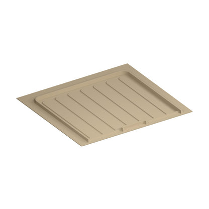 Rev-A-Shelf Flexible Polymer Trim-to-Fit Drip Tray for Vanity Sink Base Cabinets, Almond, 21"