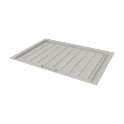Rev-A-Shelf Flexible Polymer Trim-to-Fit Drip Tray for Vanity Sink Base Cabinets, Gray, 27"