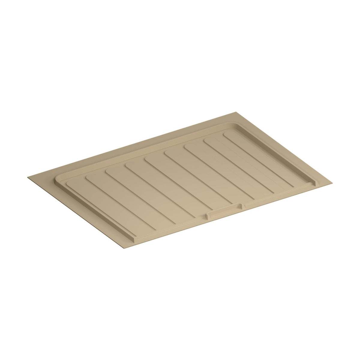 Rev-A-Shelf Flexible Polymer Trim-to-Fit Drip Tray for Vanity Sink Base Cabinets, Almond, 27"