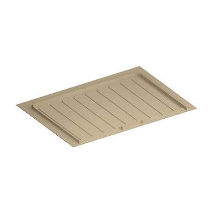 Rev-A-Shelf Flexible Polymer Trim-to-Fit Drip Tray for Vanity Sink Base Cabinets, Almond, 27"