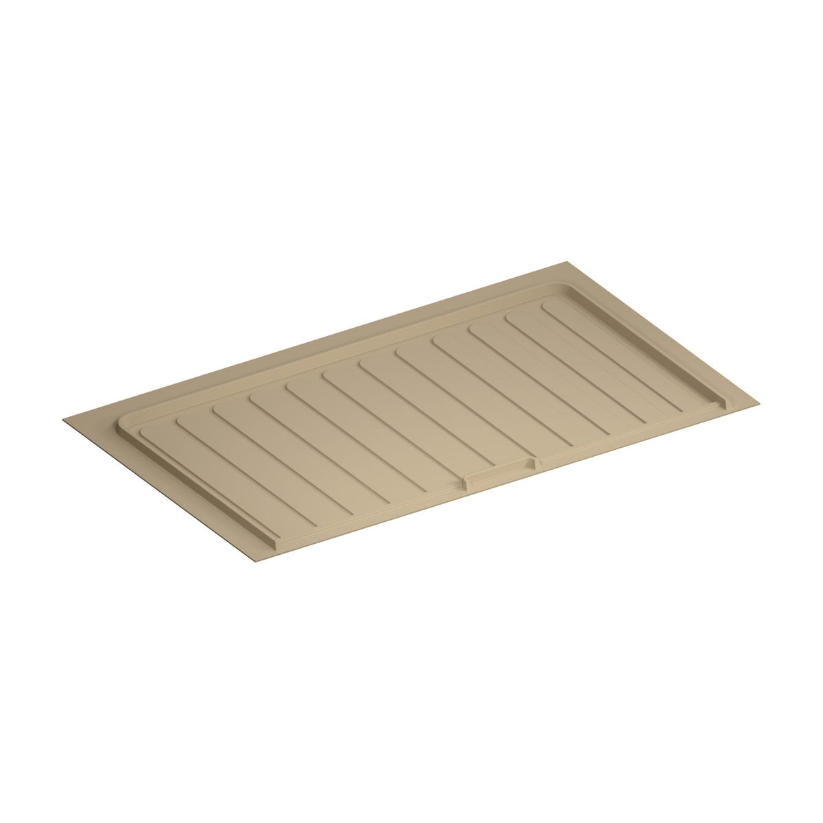 Rev-A-Shelf Flexible Polymer Trim-to-Fit Drip Tray for Vanity Sink Base Cabinets, Almond, 33"