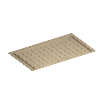 Rev-A-Shelf Flexible Polymer Trim-to-Fit Drip Tray for Vanity Sink Base Cabinets, Almond, 33"