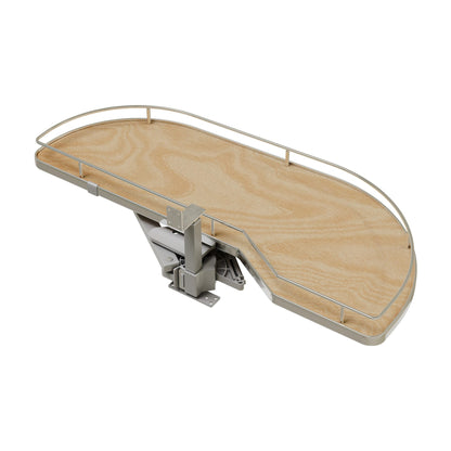 Rev-A-Shelf Girasolo with Contemporary Chrome and Maple Shelves Blind Corner Optimizer, Maple, 15"