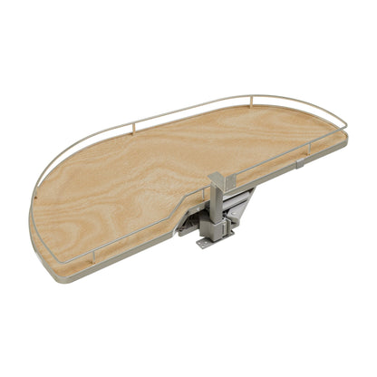 Rev-A-Shelf Girasolo with Contemporary Chrome and Maple Shelves Blind Corner Optimizer, Maple, 18"