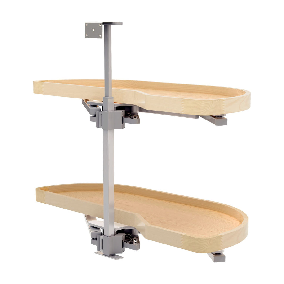 Rev-A-Shelf Girasolo with Wood Classic Shelves Blind Corner Optimizer with Soft-Close, Maple, 15"