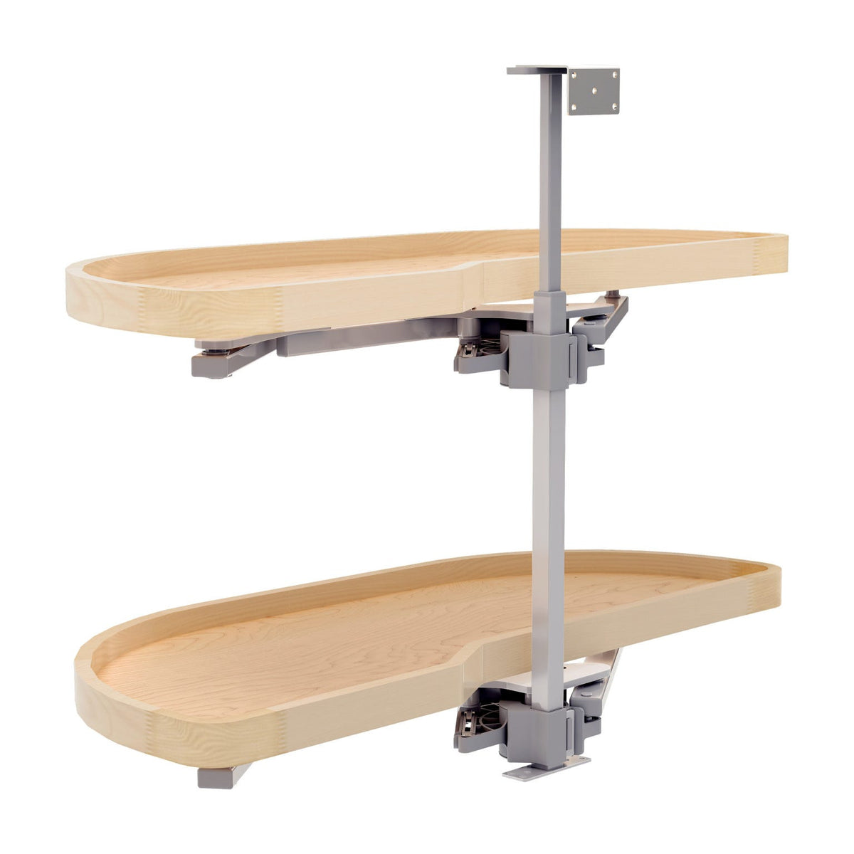 Rev-A-Shelf Girasolo with Wood Classic Shelves Blind Corner Optimizer with Soft-Close, Maple, 18"