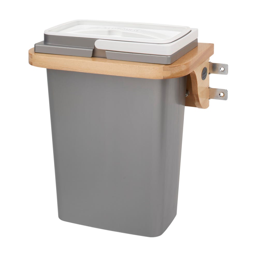 Rev-A-Shelf Maple Door Mount Waste Container, Natural Maple, 30"