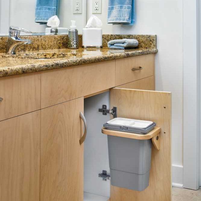 Rev-A-Shelf Maple Door Mount Waste Container