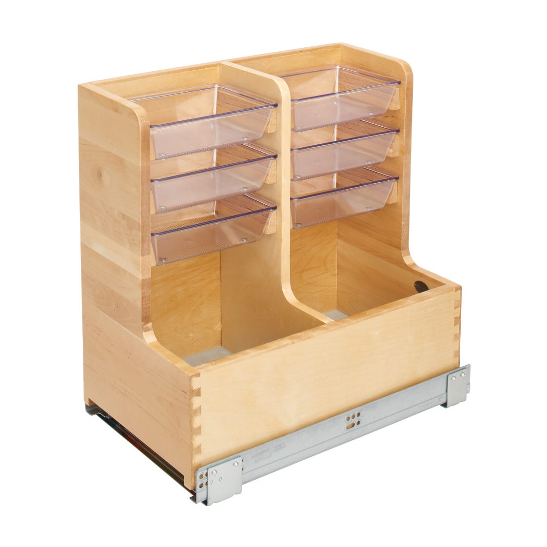 Rev-A-Shelf Maple L-Shaped Vanity Organizer, Natural Maple, 30"