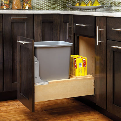 Rev-A-Shelf Maple Pullout Waste Container with Rev-A-Motion Soft-Open/Soft-Close
