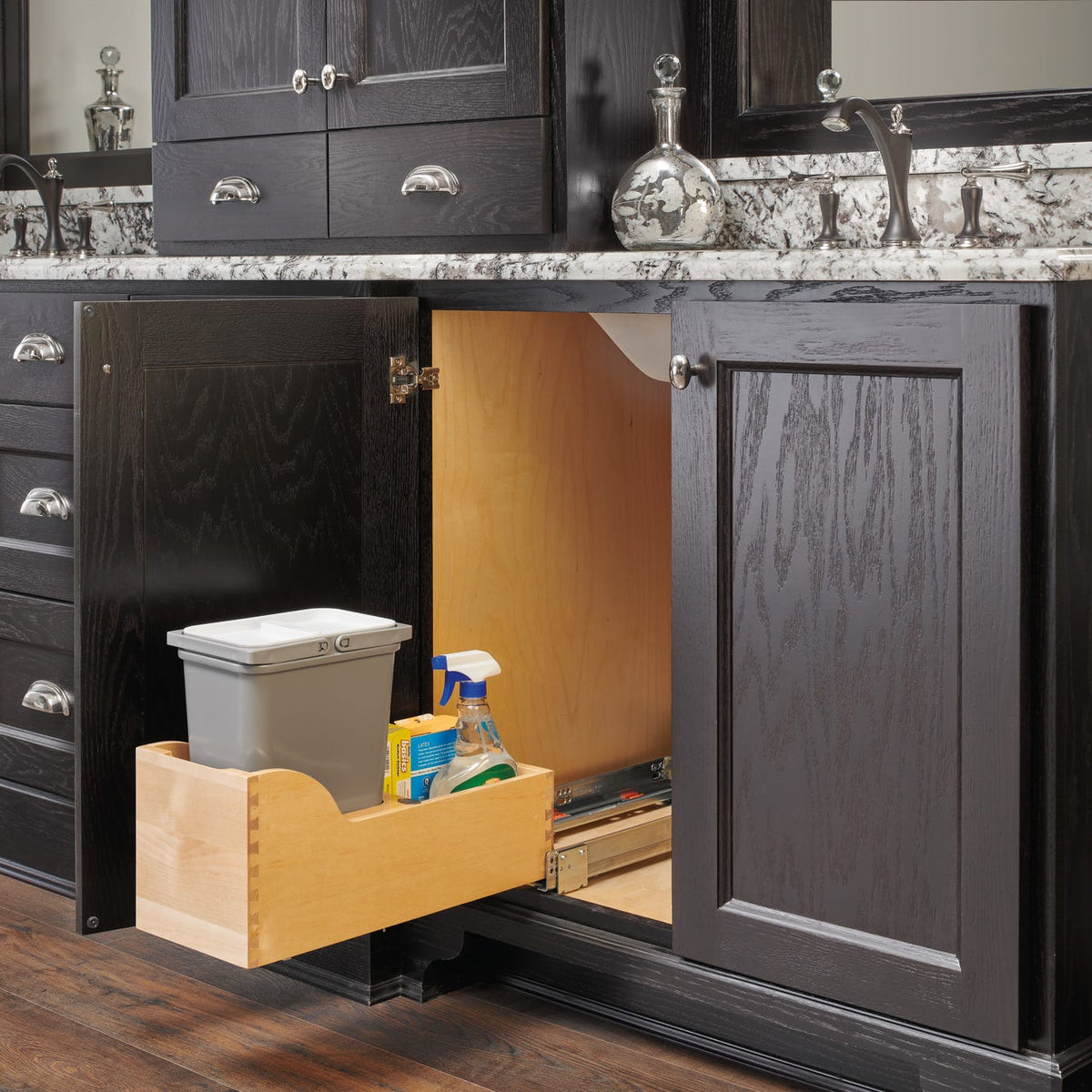 Rev-A-Shelf Maple Pullout Waste Container with Soft-Close