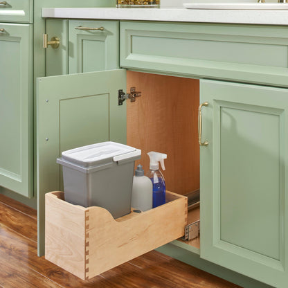 Rev-A-Shelf Maple Pullout Waste Container with Soft-Close