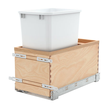 Rev-A-Shelf Maple Value Line Pullout Waste Container with Soft-Close, Maple, 15"