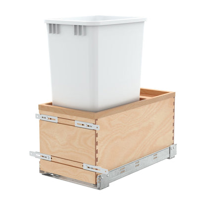 Rev-A-Shelf Maple Value Line Pullout Waste Container with Soft-Close, Maple, 15"