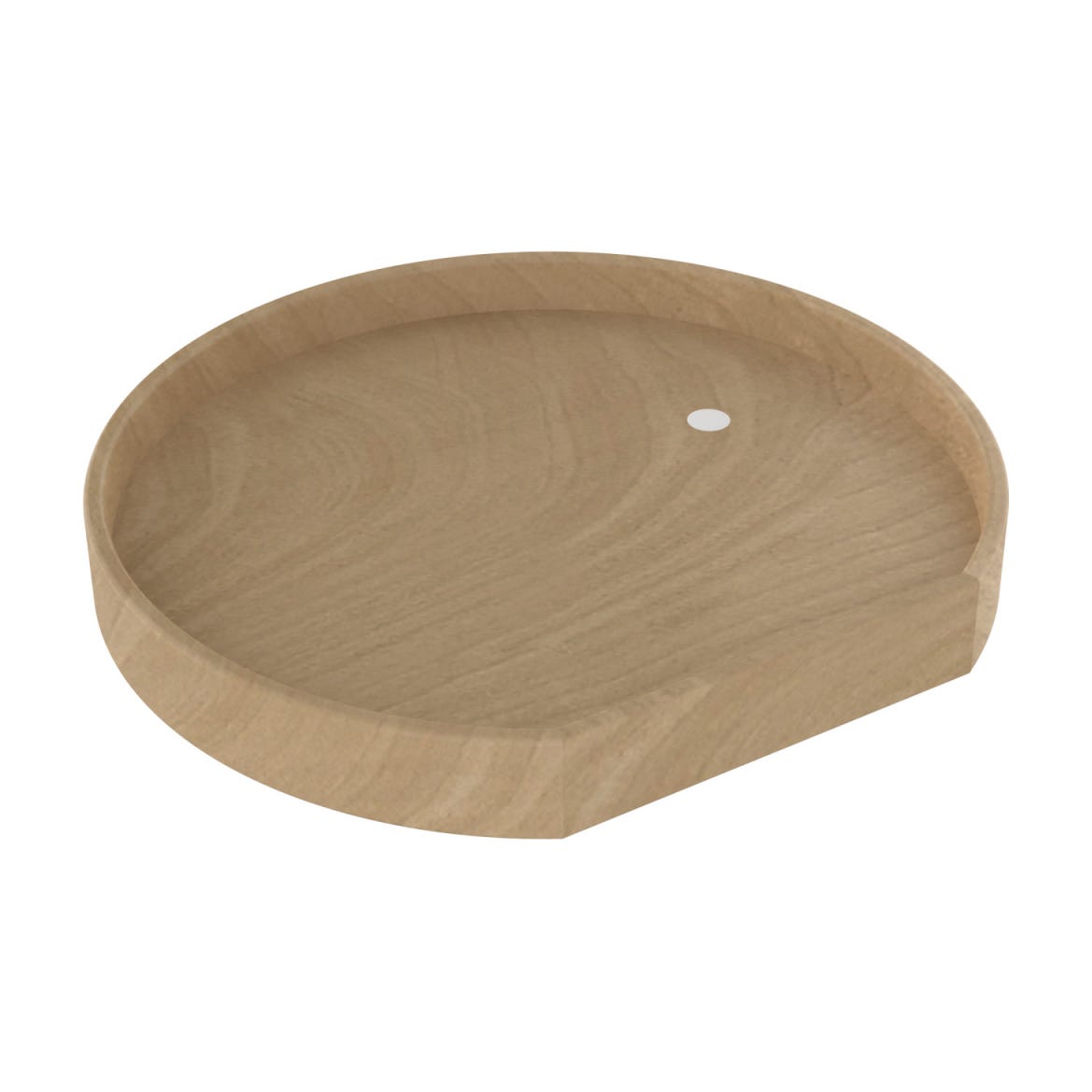 Rev-A-Shelf Natural Wood D-Shape Lazy Susan for Wall Cabinets, Natural, 20"