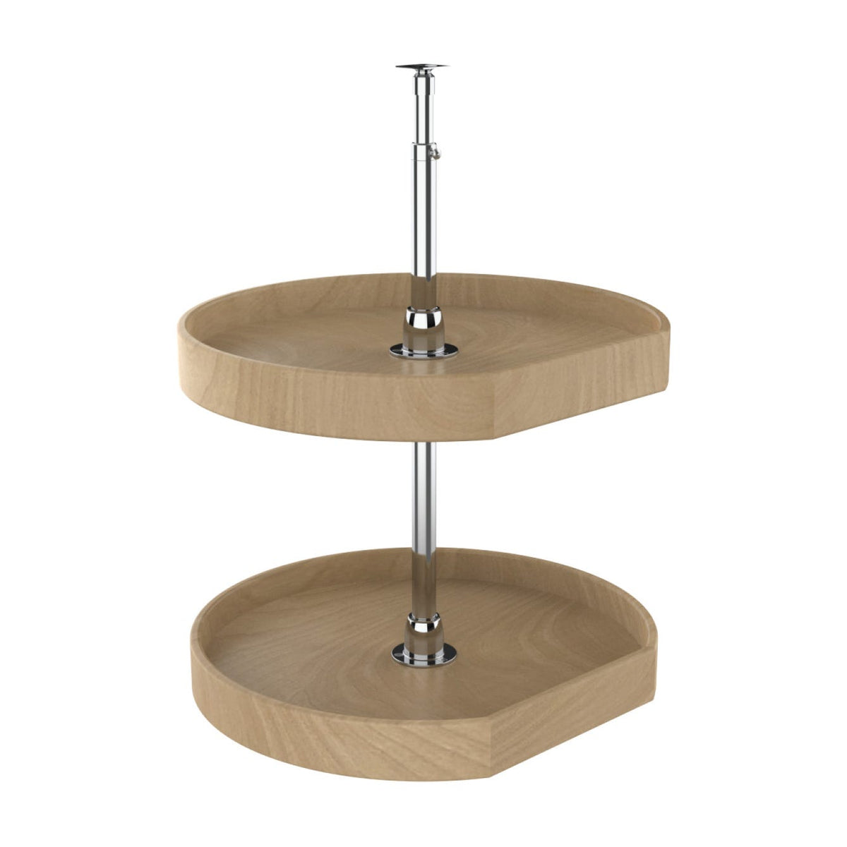 Rev-A-Shelf Natural Wood D-Shape Lazy Susan for Wall Cabinets, Natural, 20"