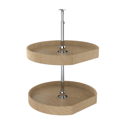 Rev-A-Shelf Natural Wood D-Shape Lazy Susan for Wall Cabinets, Natural, 20"