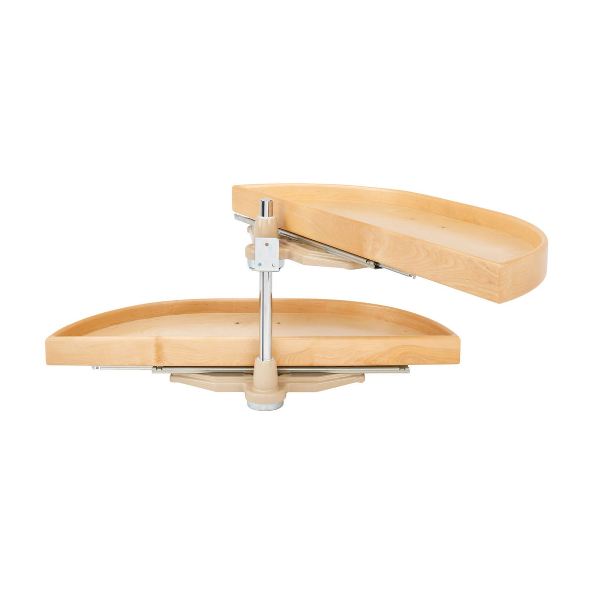 Rev-A-Shelf Natural Wood Half Moon Organizer for Blind Corner Cabinets, Maple, 32"